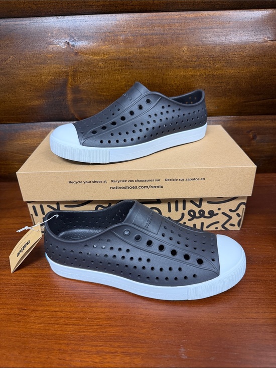 Native Shoes Other - Kids Native Slip-On Perforated Sneakers in Black and White